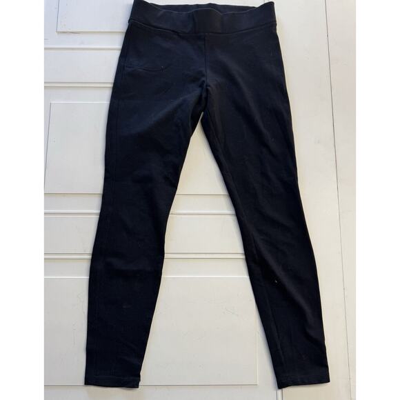 American Giant Women’s Black Athletic Yoga Leggings Pants Size 2 Front Pocket - Picture 1 of 5